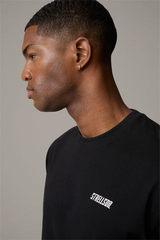 Strellson, Black Kane Cotton T-Shirt