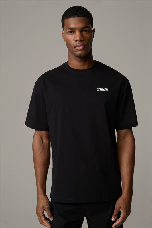 Strellson, Black Kane Cotton T-Shirt