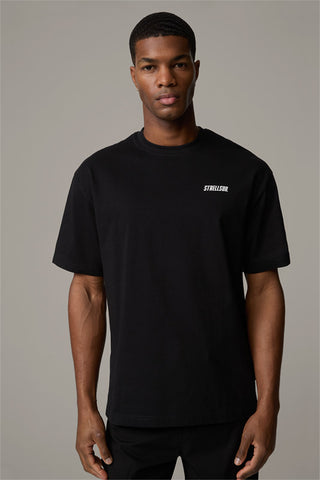 Strellson, Black Kane Cotton T-Shirt