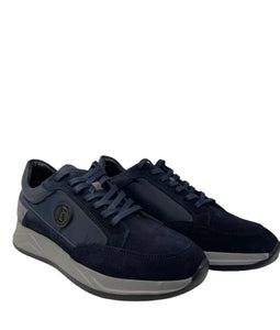 Bogner, Navy-Blue Shoes With A Touch Of Grey And Blue