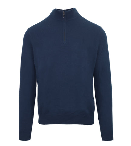Zenobi, Half Zipper Navy  Sweater