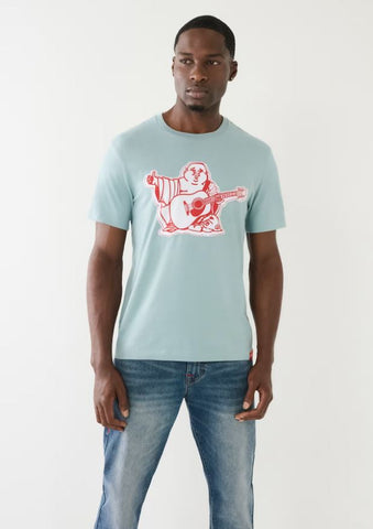 True Religion, Buddha Applique Big T-Crew Tee