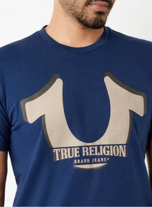 True Religion, Horse Shoe Logo Navy T-Shirt