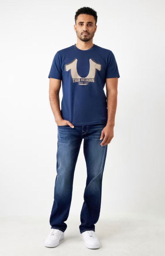 True Religion, Horse Shoe Logo Navy T-Shirt