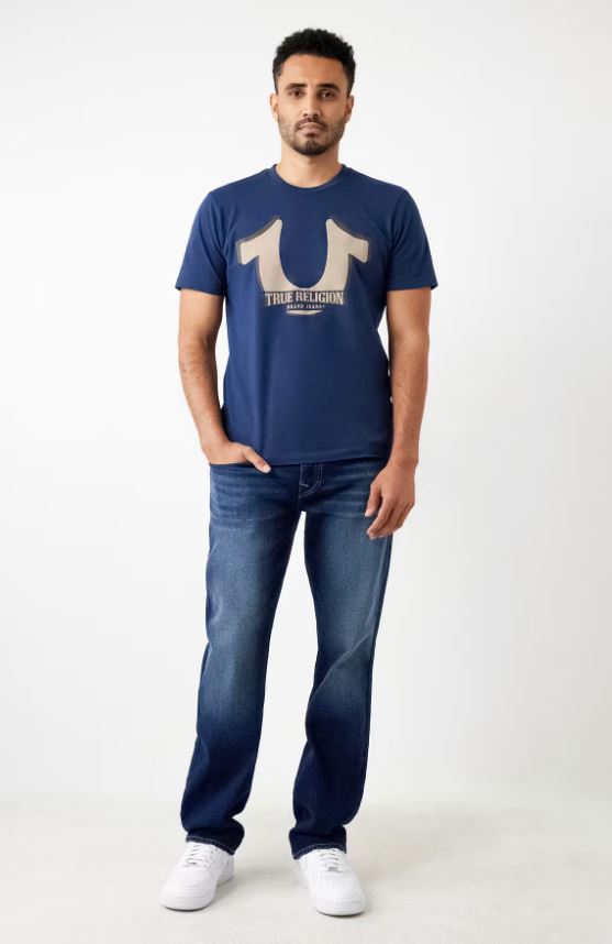 True Religion, Horse Shoe Logo Navy T-Shirt