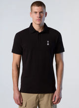 Load image into Gallery viewer, North Sails By Maserati, Black Polo Shirt With Collar Stripes
