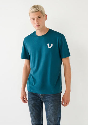 True Religion, Buddha Logo Green Tee