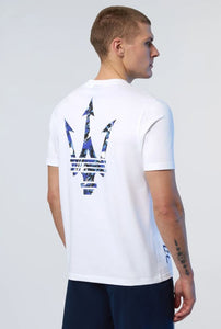 North Sails By Maserati, White T-shirt With Trident Print