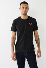 Load image into Gallery viewer, True Religion, HS TR Grid Crew Black TEE
