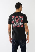 Load image into Gallery viewer, True Religion, HS TR Grid Crew Black TEE
