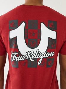 True Religion, HS TR Grid Crew Red TEE