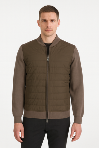 Roy Robson, Hybrid Knit Brown  Jacket