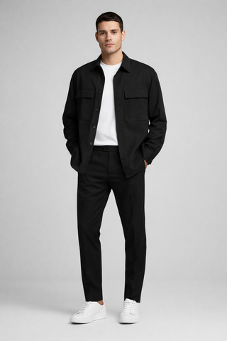 Digel, Black Formal Trousers — Tailored Elegance Meets Versatile Pairing