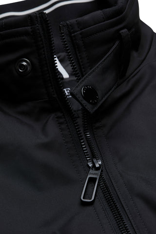 Digel,Black Stand-Collar Bomber Jacket