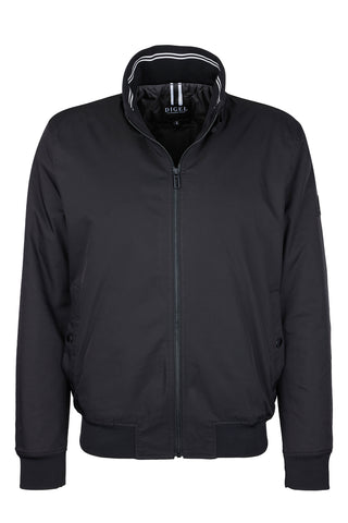Digel,Black Stand-Collar Bomber Jacket
