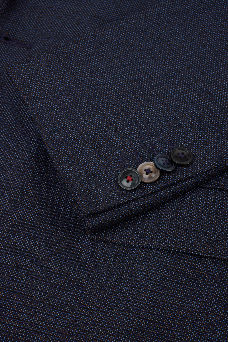 Digel, Modern Fit Textured Navy Blazer – EZZO Model