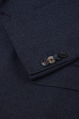 Digel, Modern Fit Textured Navy Blazer – EZZO Model