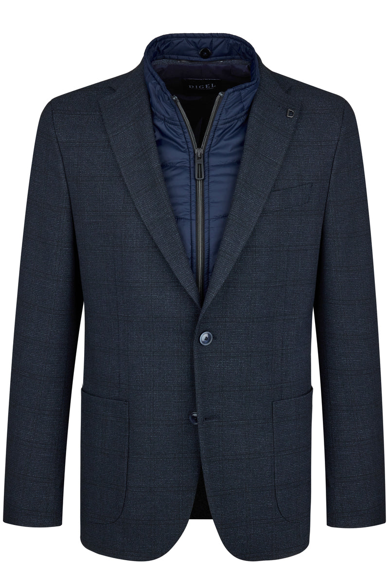 Digel, Modern Fit Jacket With Removable Flap