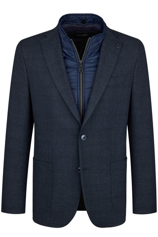 Digel, Modern Fit Jacket With Removable Flap