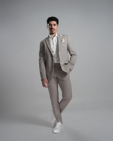 Thomas Goodwin, Beige Slim Fit Blazer Suit