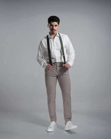 Thomas Goodwin, Beige Slim Fit Pants Suit