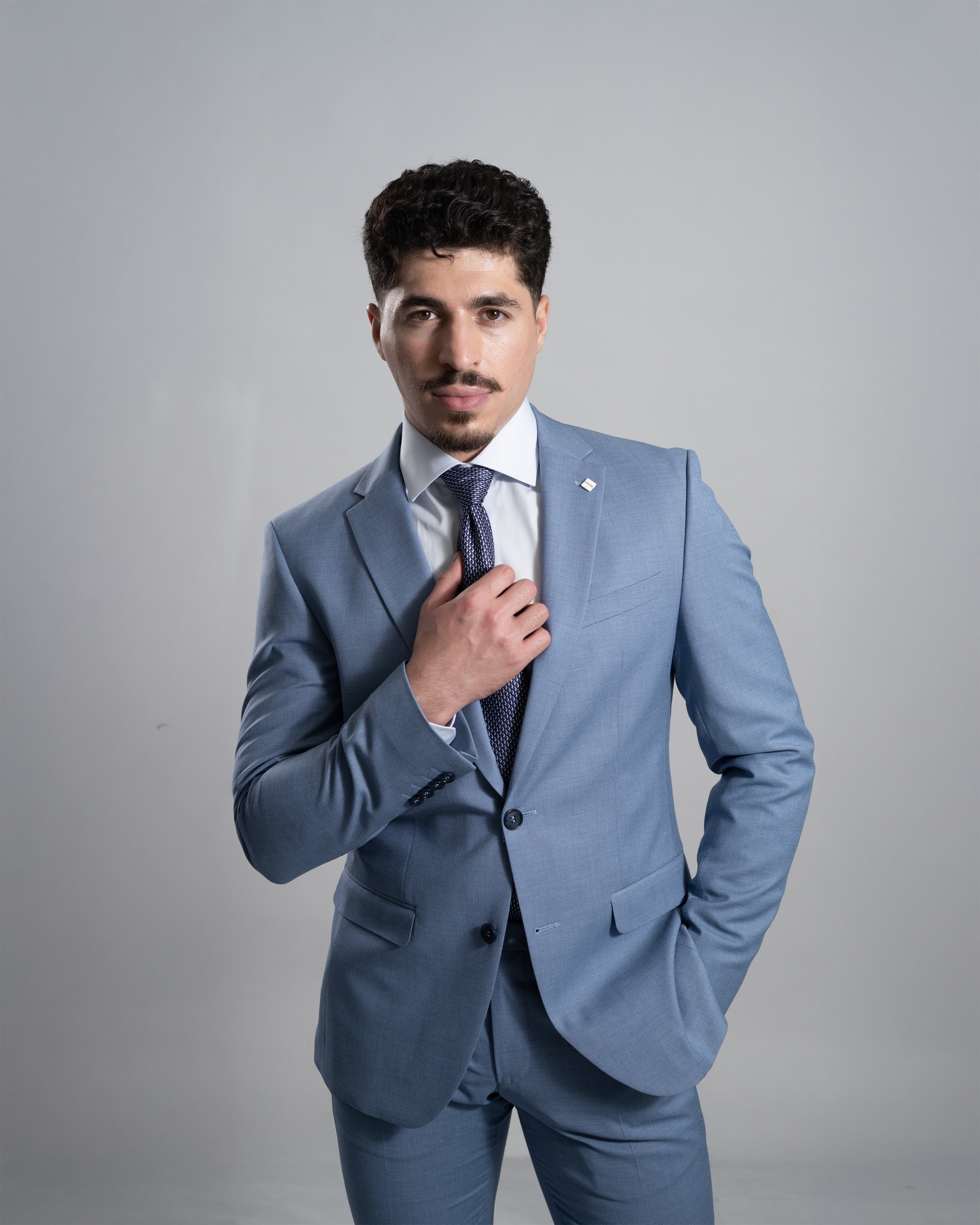 Digel Move, Blue Slim Fit Suit