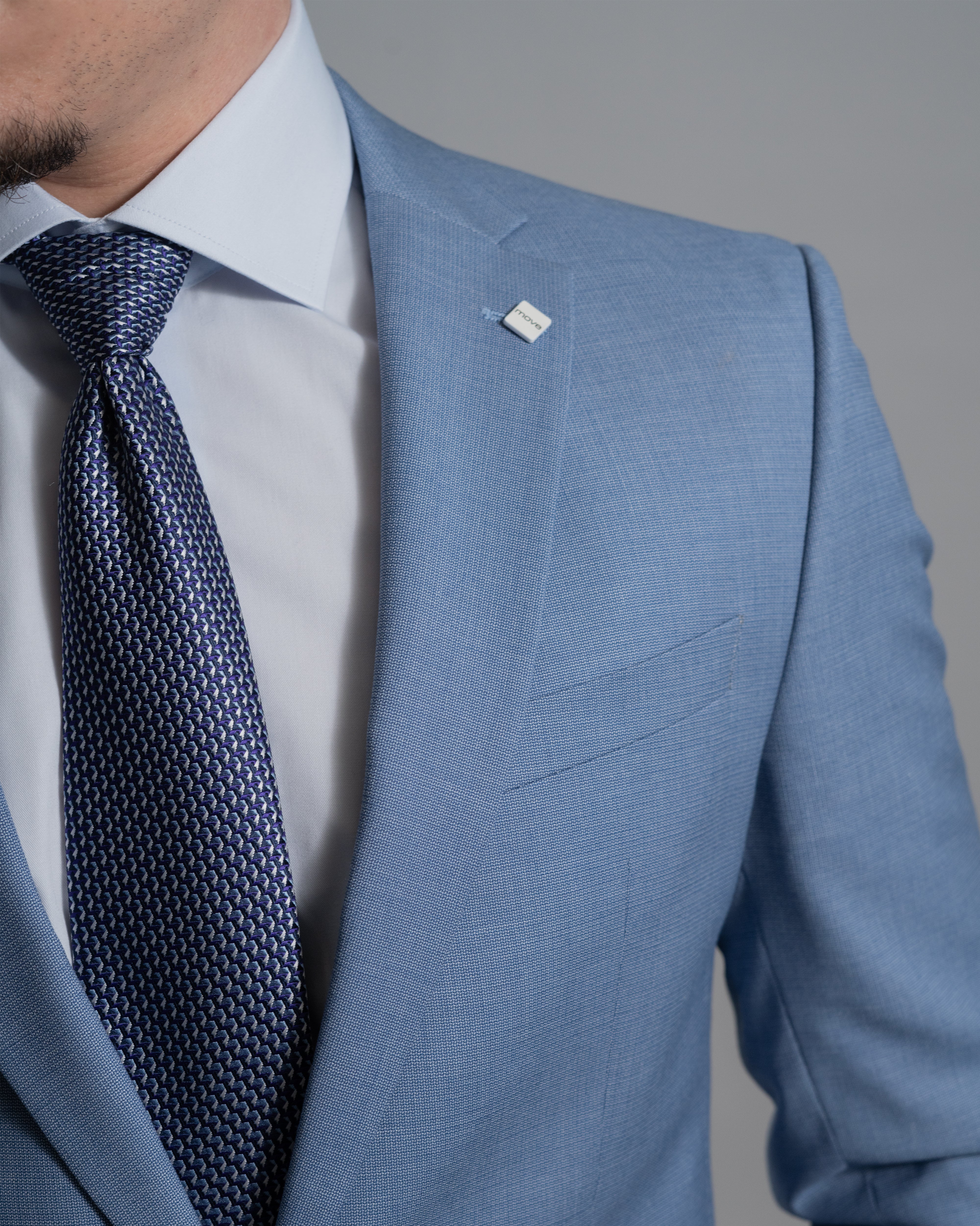 Digel Move, Blue Slim Fit Suit
