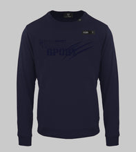 Load image into Gallery viewer, Plein Sport,  Navy Sweatshirt With Scratch Mark Of Tiger
