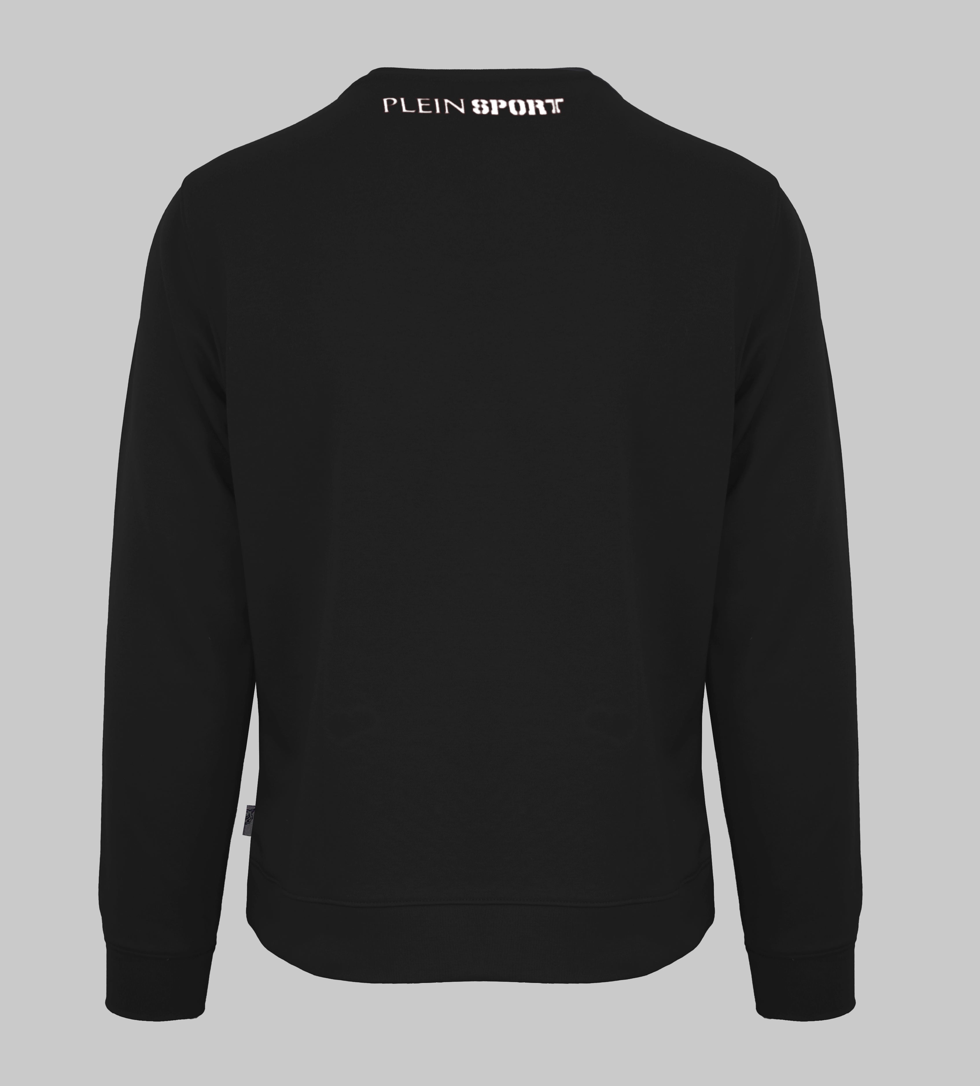 Plein Sport,  Logo Patch Black Sweatshirt