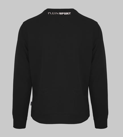 Plein Sport,  Logo Patch Black Sweatshirt