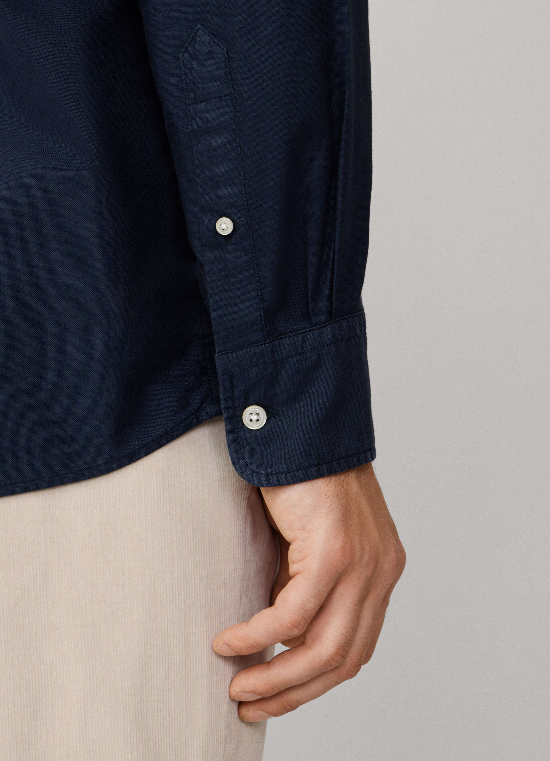 Façonnable, Regular Fit Oxford Navy Shirt