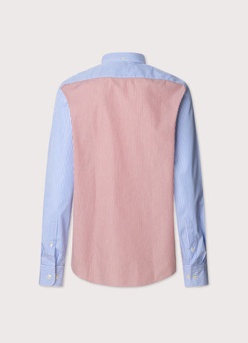 Façonnable, Regular Fit Color Block Poplin Shirt