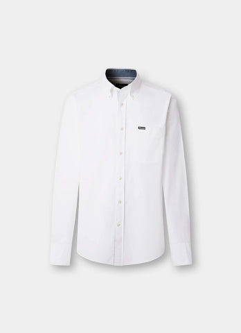 Façonnable,Regular Fit Chambray Patches Poplin Shirt