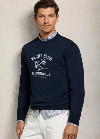 Façonnable, Crew Neck Yacht Club Jumper