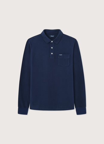 Façonnable,Regular Fit Long Sleeve Piqué Polo