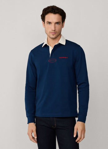 Façonnable, Regular Fit Long Sleeve Rugby Polo