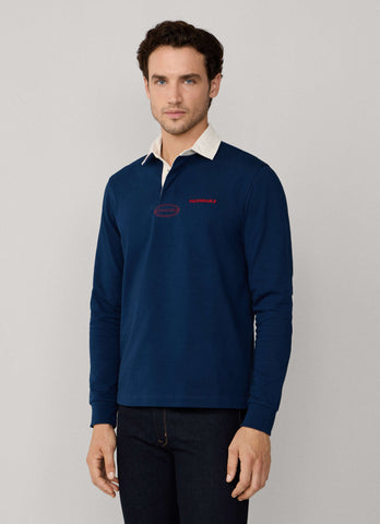 Façonnable, Regular Fit Long Sleeve Rugby Polo