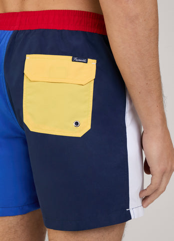 Façonnable,color block swim shorts