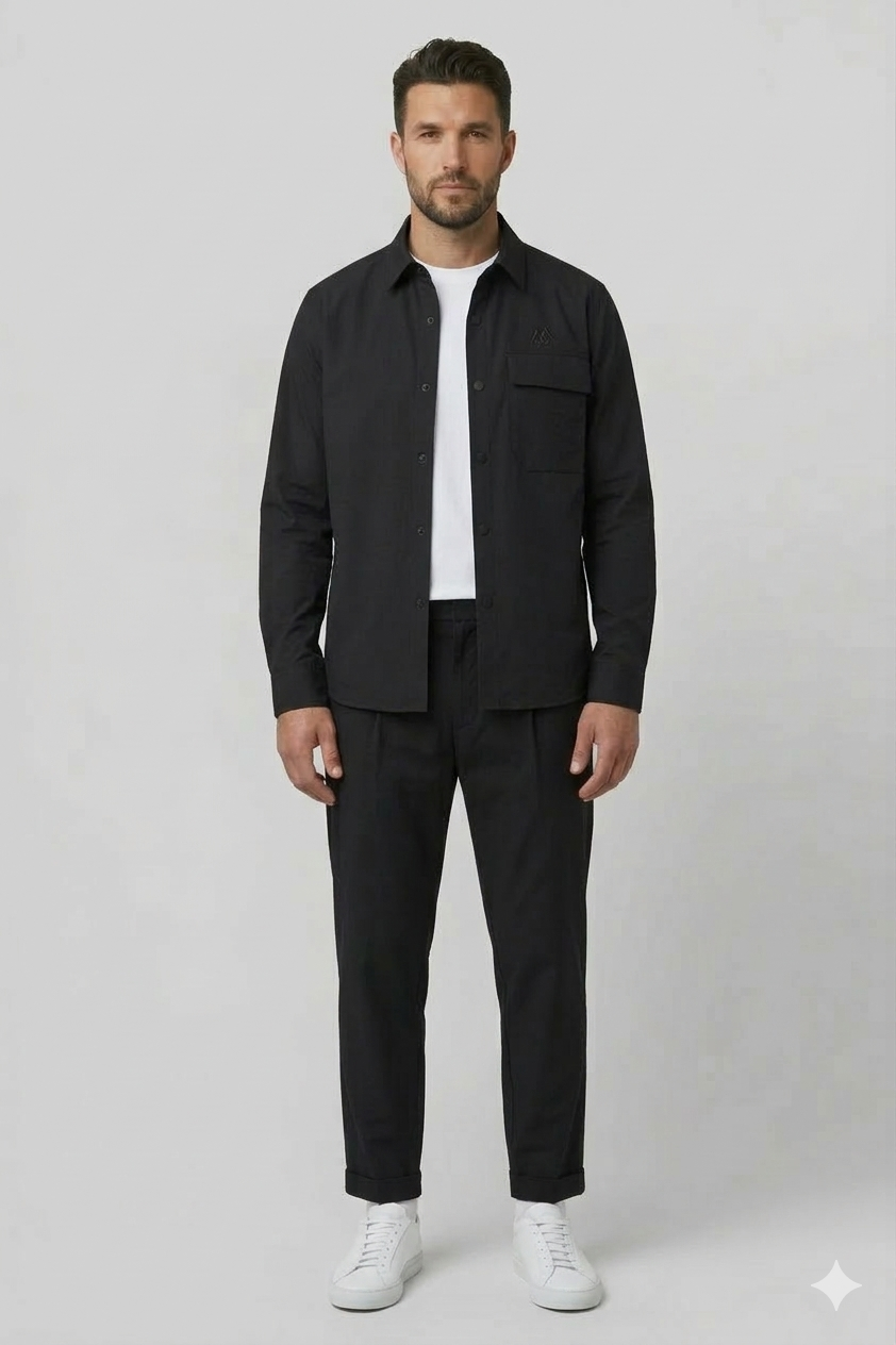 People Of Shibuya, Morioka Black Shirt Jacket