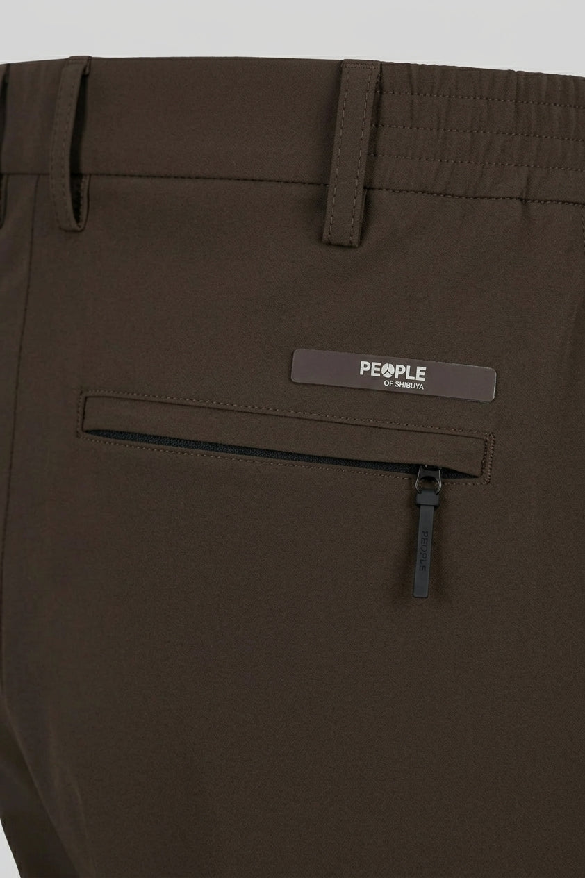 People Of Shibuya, Kobra Technical Trousers-Dark Brown
