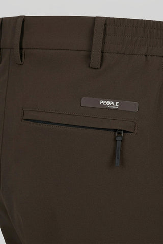 People Of Shibuya, Kobra Technical Trousers-Dark Brown