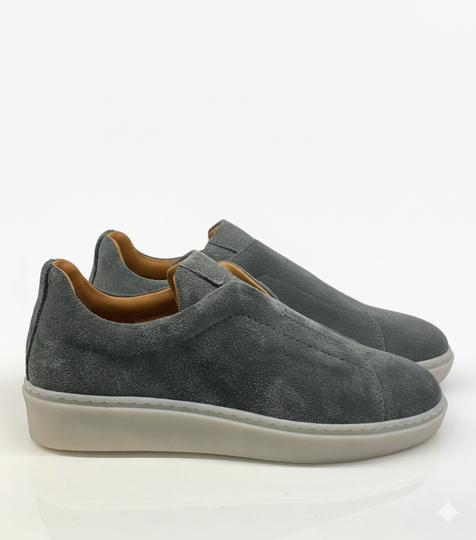 Pedro, Grey Stitch Sneakers
