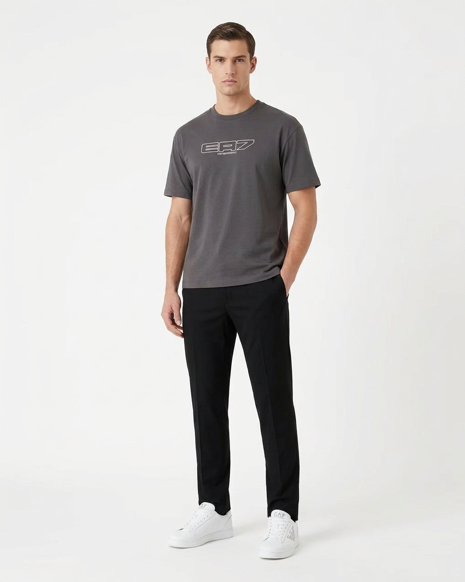 Emporio Armani, Grey T-shirt Logo Series jersey
