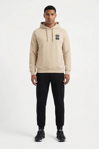 Emporio Armani, Graphic Logo Hoodie – Beige