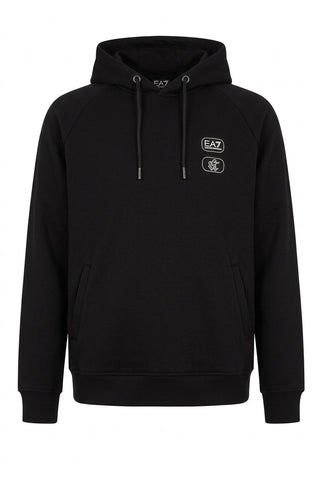 Emporio Armani, Graphic Logo Hoodie – Black