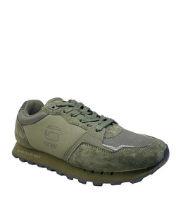G-Star Raw, Track III Coated Canvas Olive Sneaker