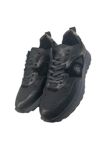 Bogner, Black With Grey Sole Sneakers