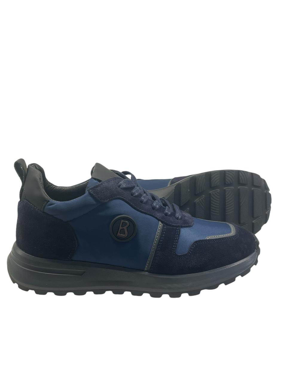 Bogner, Navy Blue Mix Sneakers