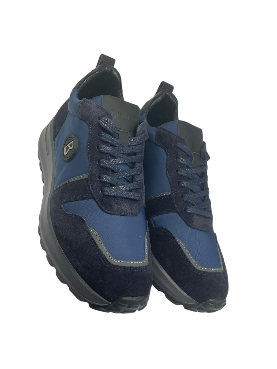 Bogner, Navy Blue Mix Sneakers