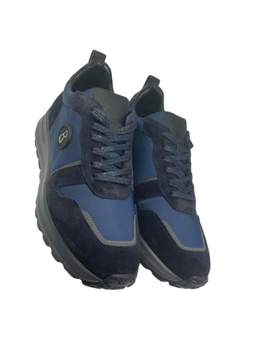 Bogner, Navy Blue Mix Sneakers